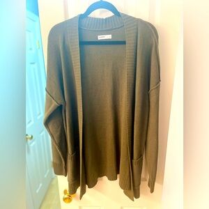 NWT Sonoma Olive green Everyday Cardigan